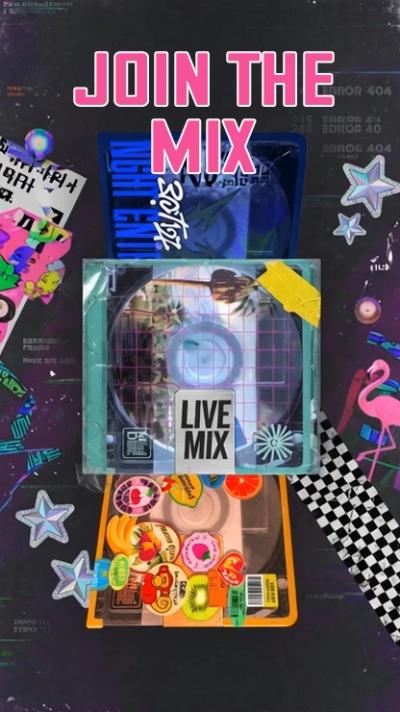 Y2K Live Mix video invitation