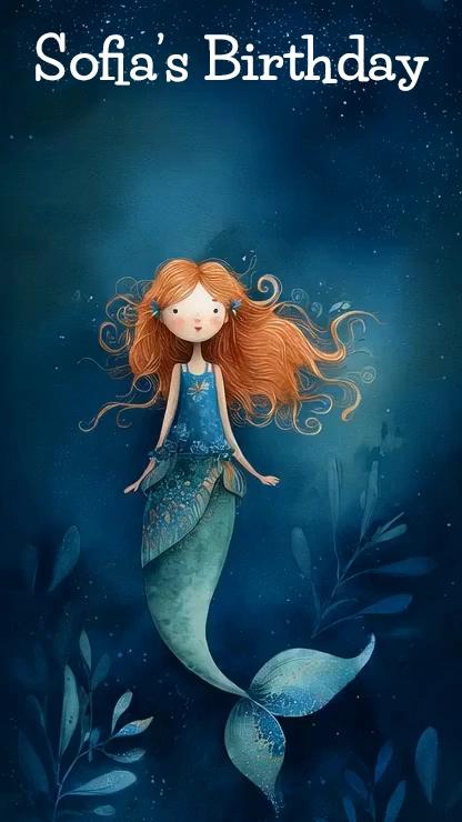 Ginger-haired Mermaid