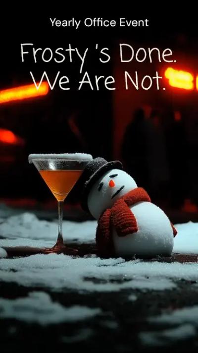 Frosty's Done video invitation