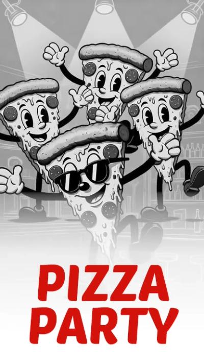 Pizza Throwback video invitation