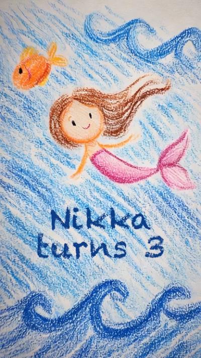 Mermaid Drawing video invitation