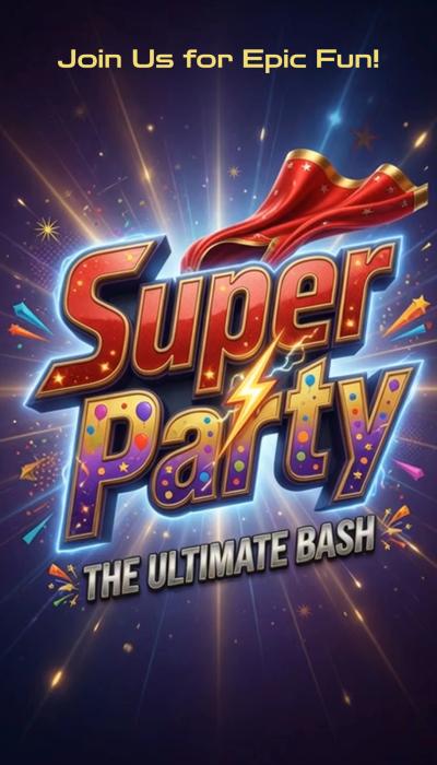 Super Party video invitation