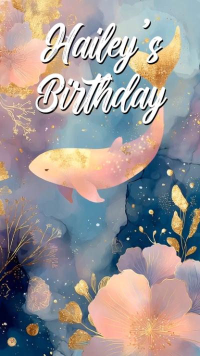 Pink Whale video invitation