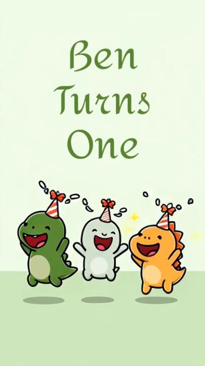 Little Dino Friends video invitation