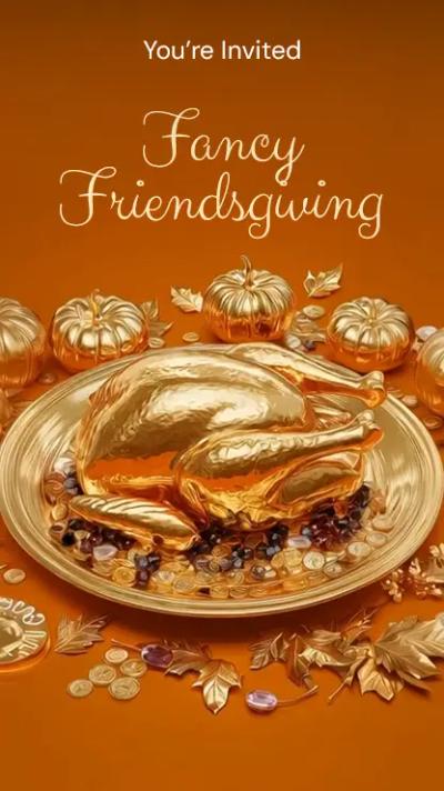 Thanksgiving video invitation themes