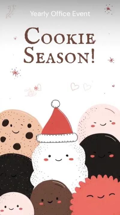 Cookie Season video invitation