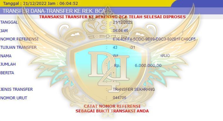  BUKTI JACKPOT DYNASTY4DTOTO