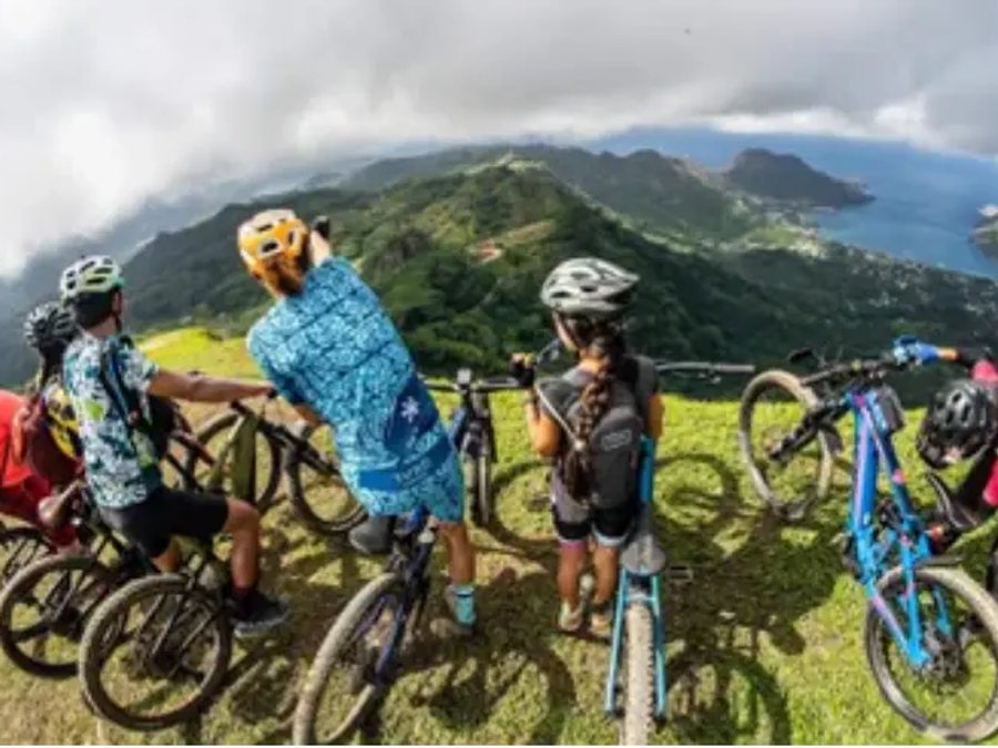 Mountain biking in Moorea