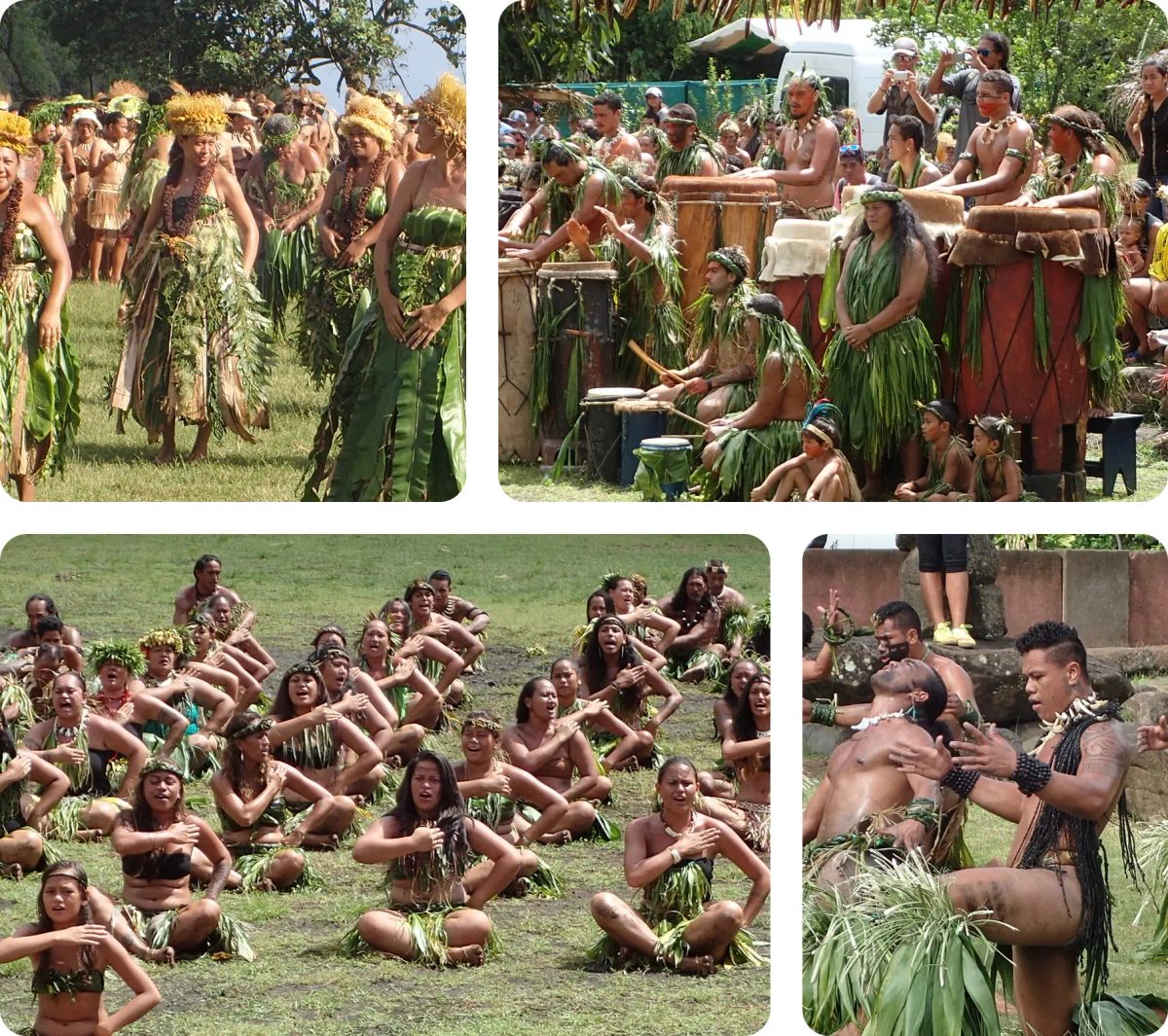 Traditional dance and song performances during the Marquesas Arts Festival