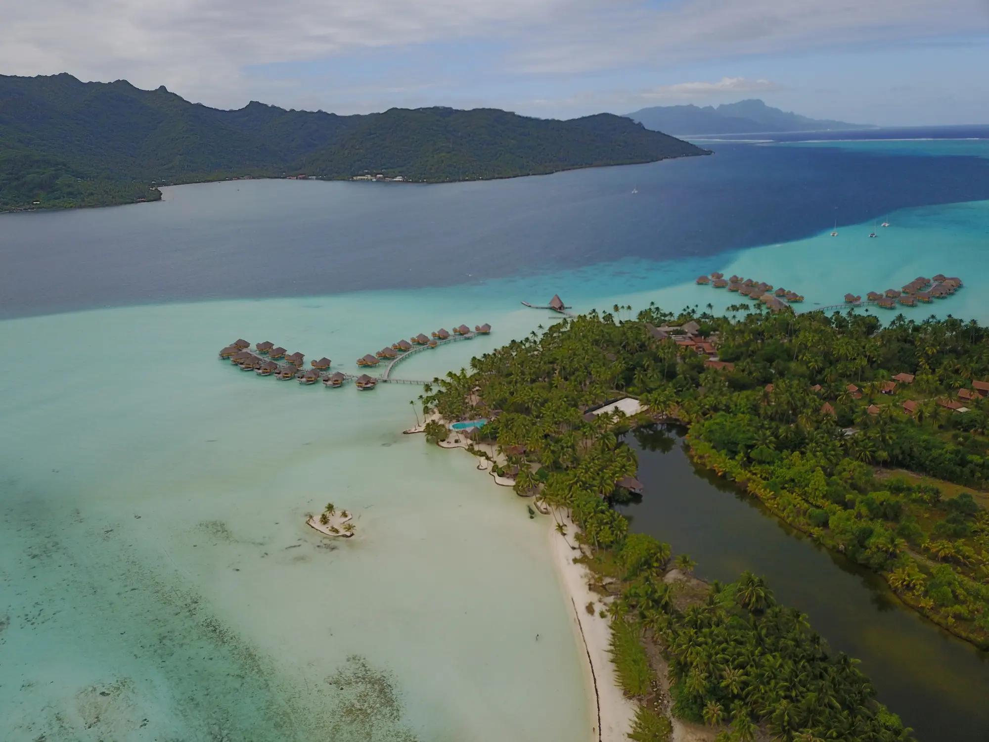 Vue de Bora Bora de Haut