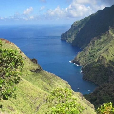 Baie vue des hautes aux marquises