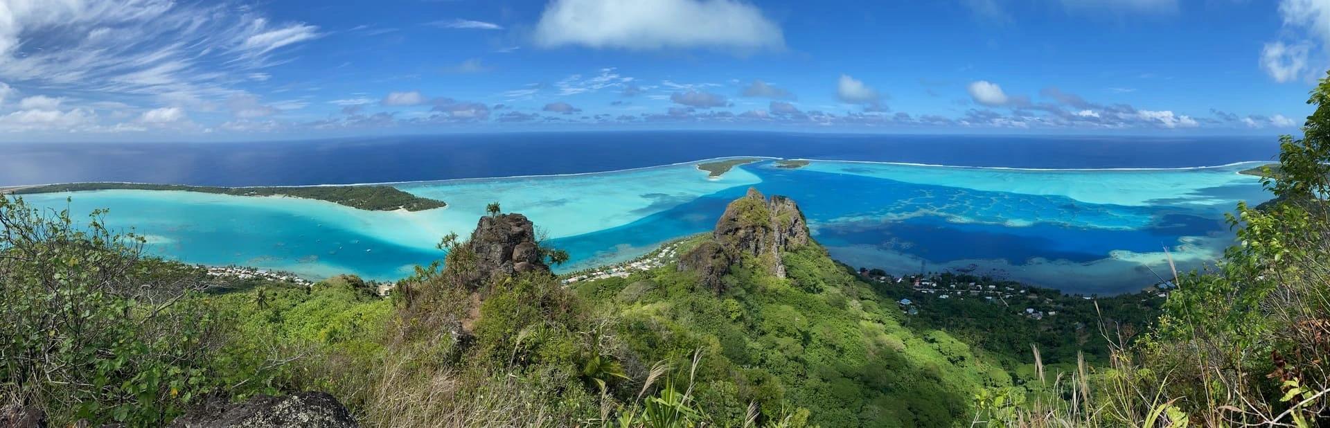 La vue depuis le sommet de Maupiti
