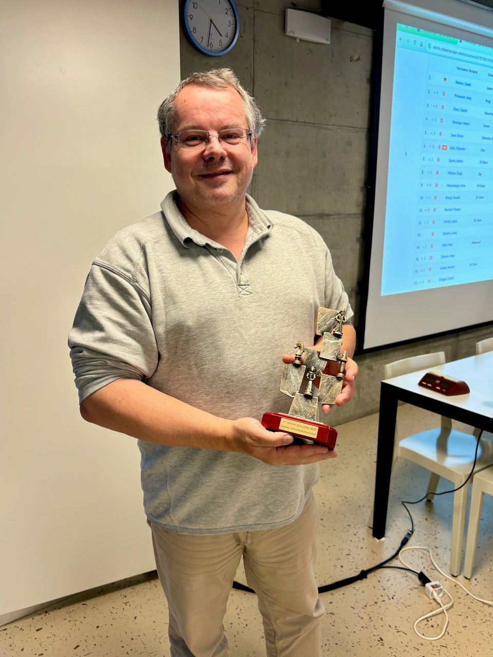 Der neue Glarner Schnellschachmeister 2025, Martin Wiesinger