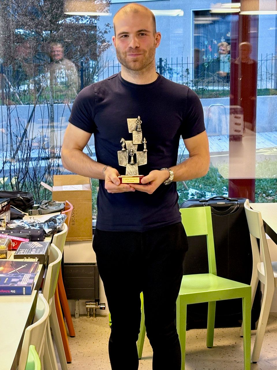 Daniel Reksten (Luzern) gewann das Open mit 6 Punkten