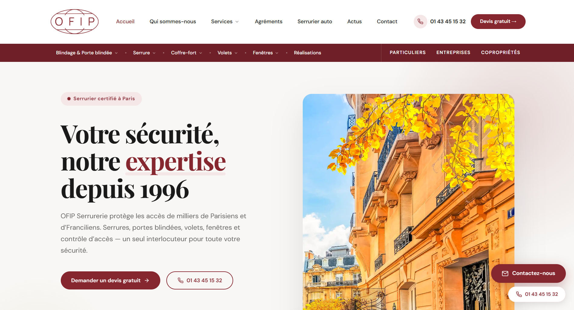 Aperçu — OFIP Serrurerie