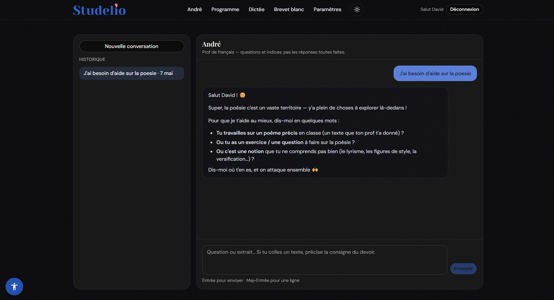 Capture du projet