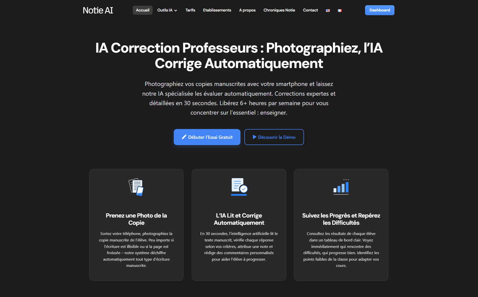 Aperçu — Notie AI