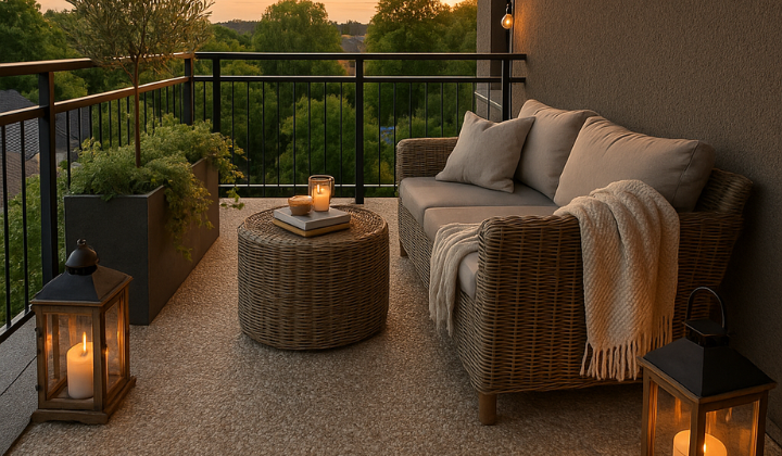 Balkon sanieren mit Steinteppich