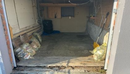 Garage mit Steinteppich renovieren