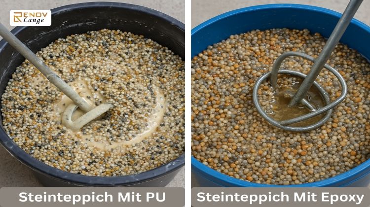 Steinteppich + PU & Epoxy = maximale Boden-Magie