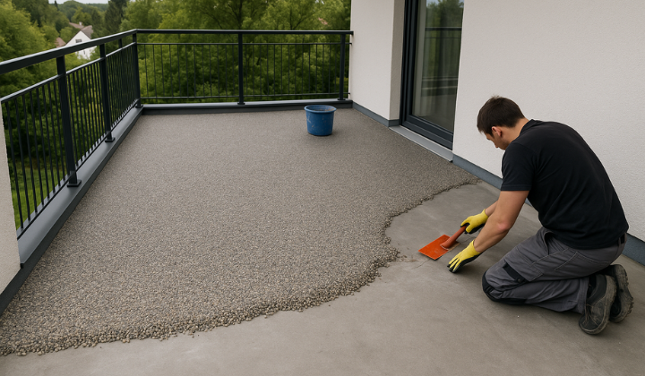 Steinteppich Verlegen