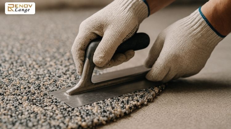 Steinteppich verlegen Firma