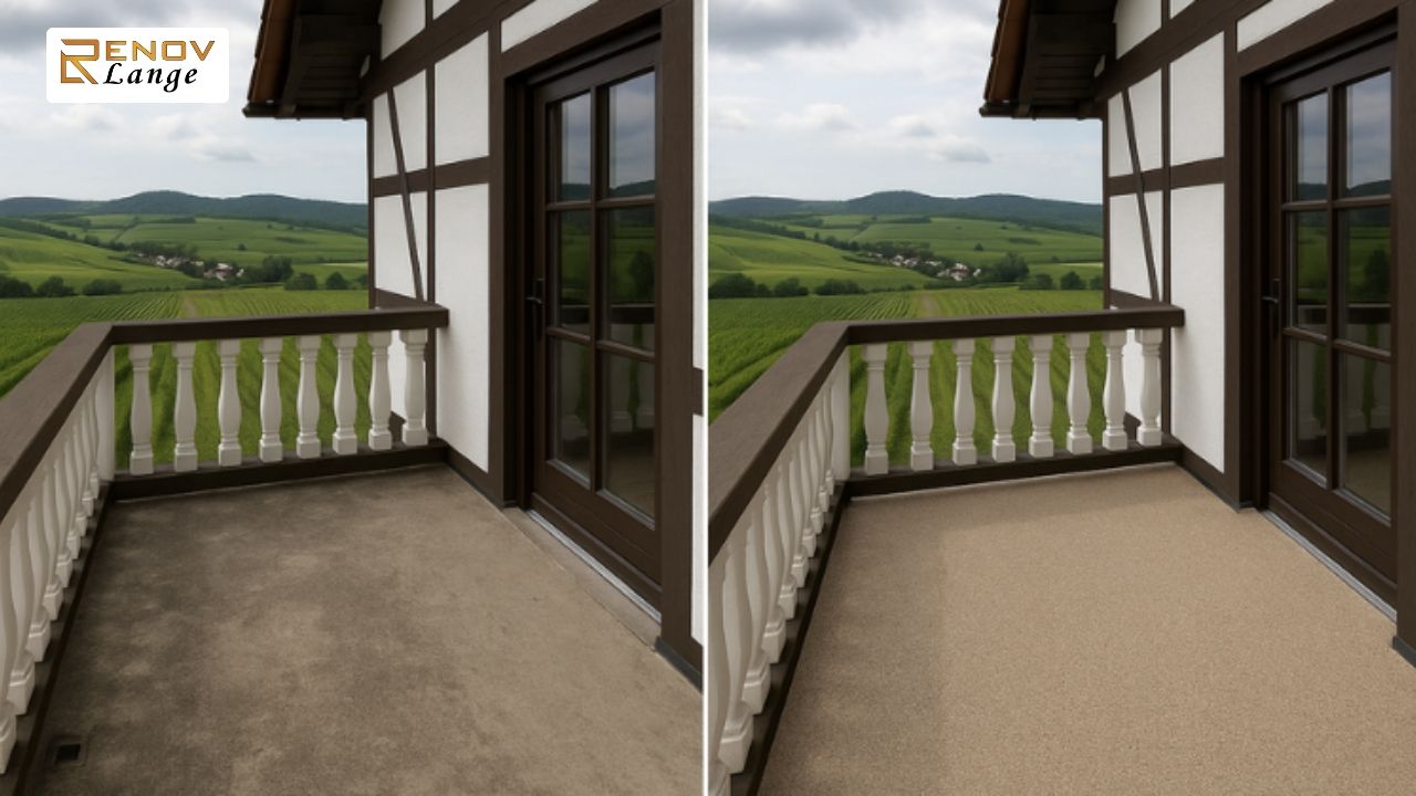 Balkonbelag Steinteppich: modern, rutschfest, einzigartig.