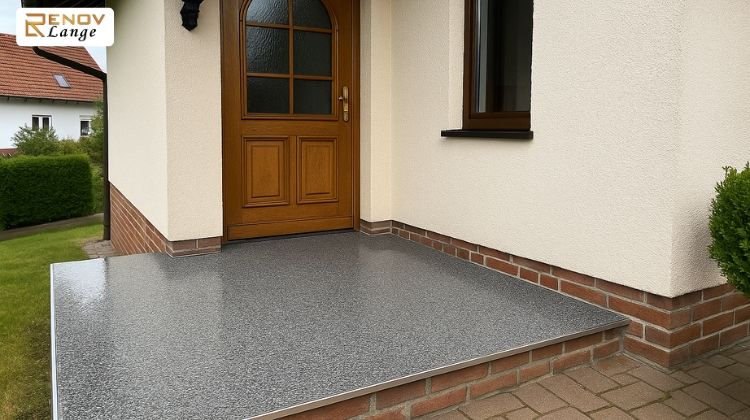Außentreppe sanieren mit Flüssiggranit
