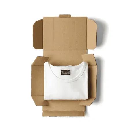 T-shirt and caps boxes with logo printing to enhance brand visibility and appeal