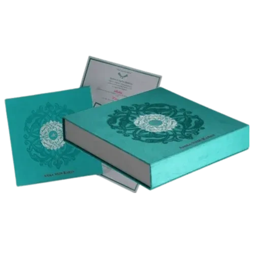 Custom wedding card boxes designed for elegant and secure invitation packaging