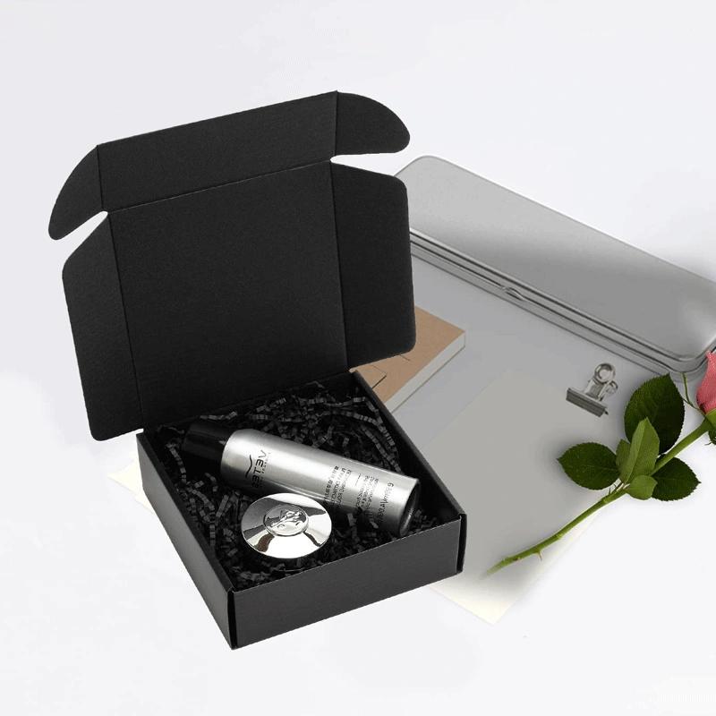 Black Mailer Boxes with Logo for Stylish Branding
