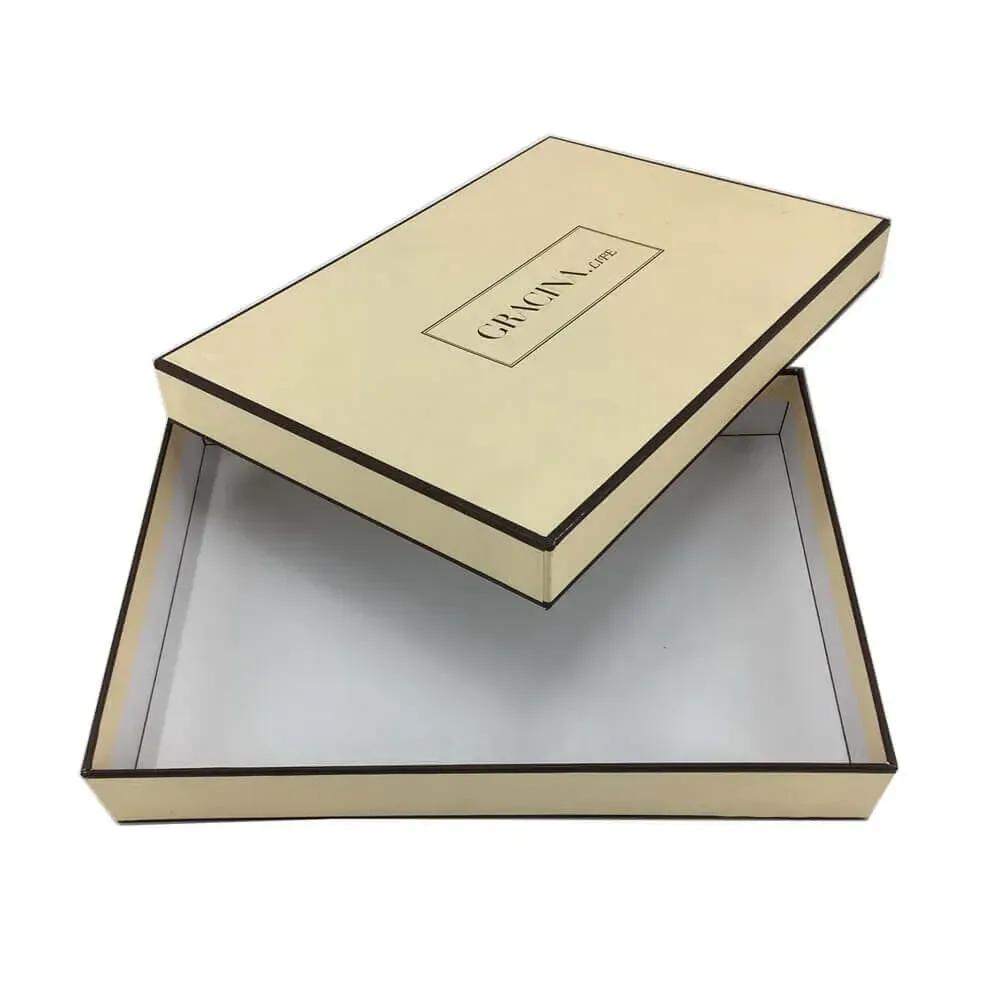 Dress boxes with logo printing to enhance brand identity and presentation