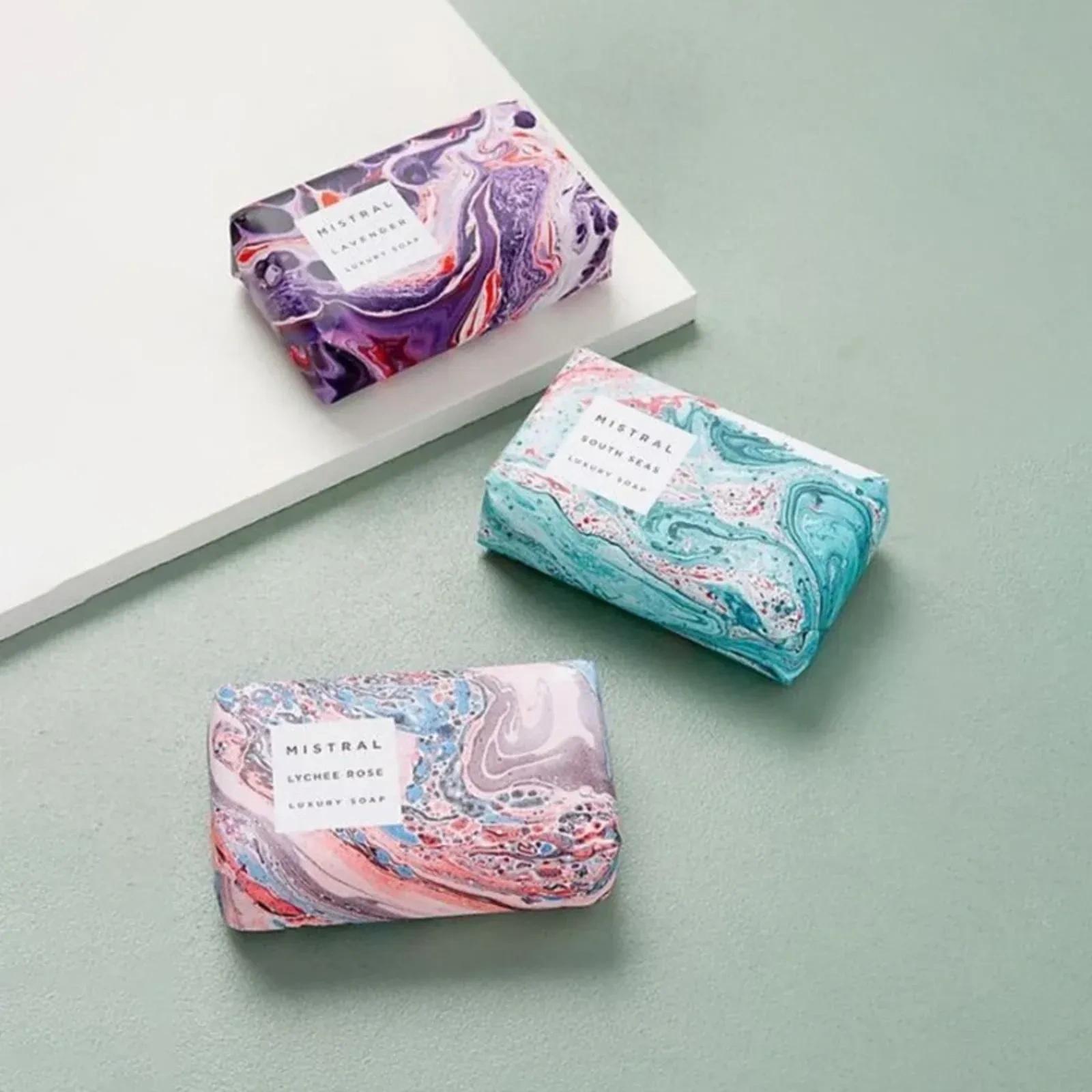 Soap wraps with logo printing for branded and elegant product presentations