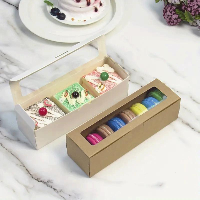 Wholesale kraft macaron boxes ideal for sustainable bulk packaging for patisseries and events