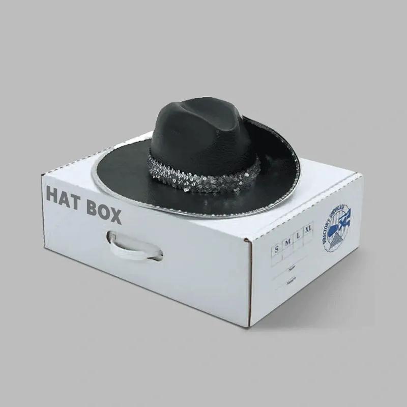 Hat packaging with logo printing to enhance brand identity and visibility