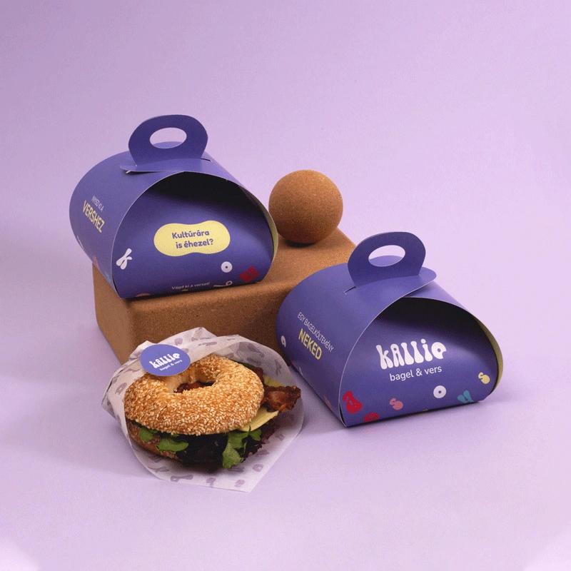 Bagel boxes with logo printing to promote professional branding