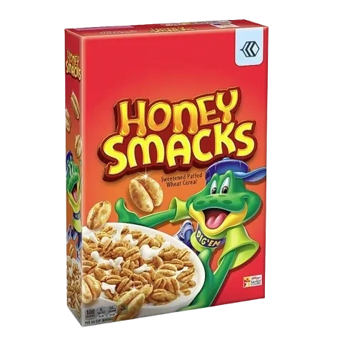 Affordable cereal boxes featuring a fun frog design, ideal for kids and families