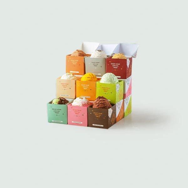 Custom ice cream boxes designed for stylish and secure frozen dessert packaging