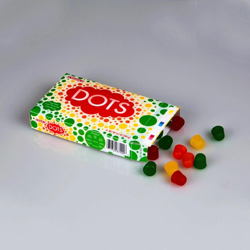 Printed CBD candy boxes with vibrant custom designs