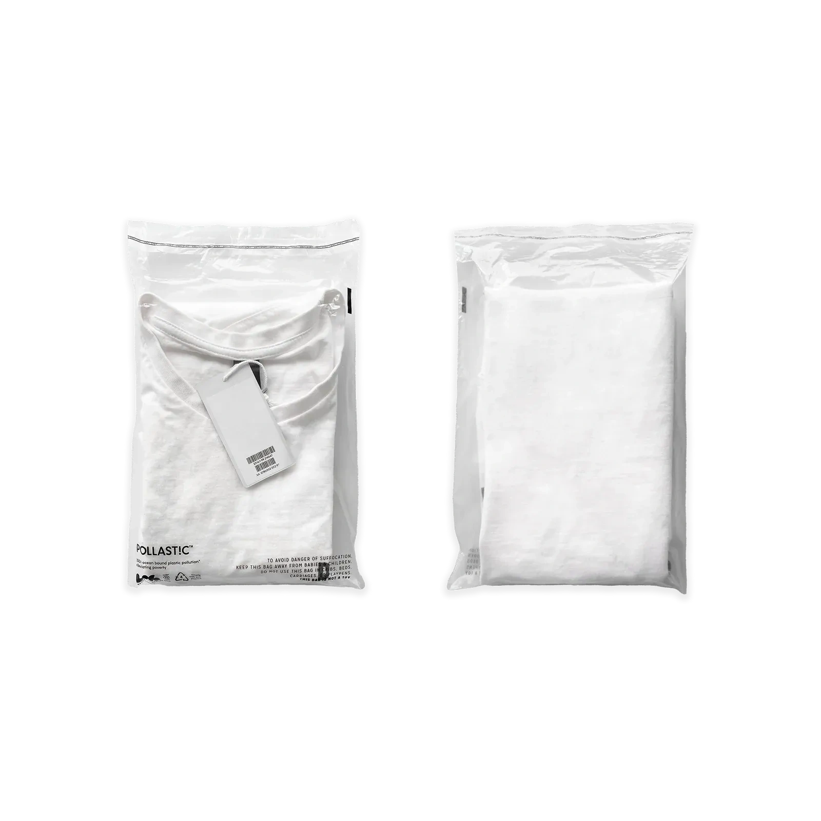 Custom T-shirt bags designed for convenient and stylish apparel packaging