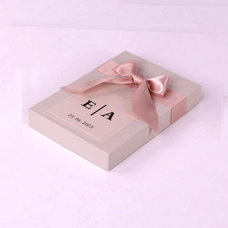 Wedding dress boxes with logo printing to enhance luxury branding