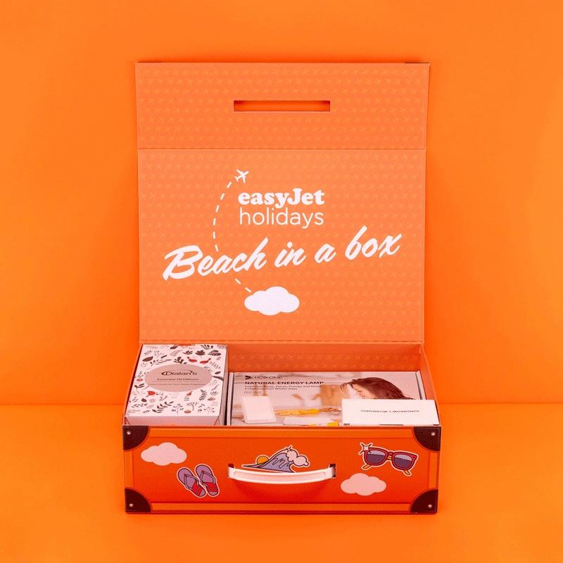Suitcase boxes with logo printing for professional branding