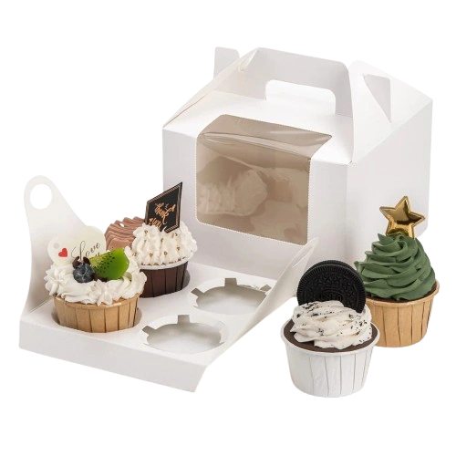 Affordable cupcake boxes tailored for gifting, retail, and special occasions
