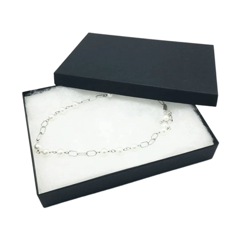 Modern jewelry box with clean lines and premium cardboard finish
