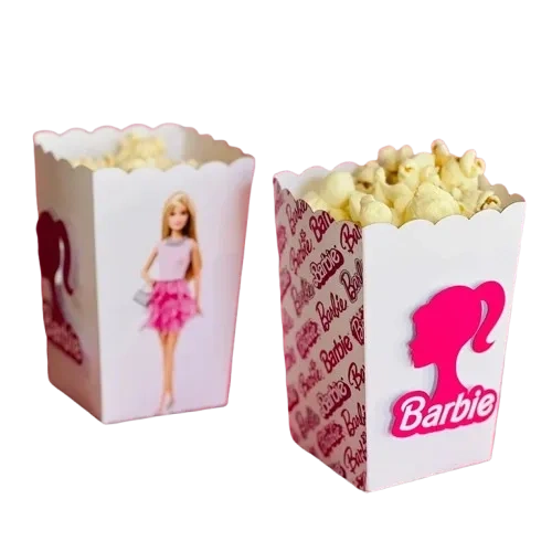 Affordable Barbie popcorn boxes perfect for kids’ parties and events