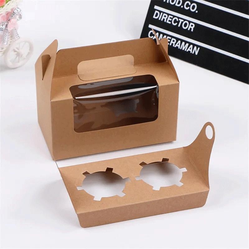 Wholesale kraft cupcake boxes ideal for bulk orders for bakeries and events