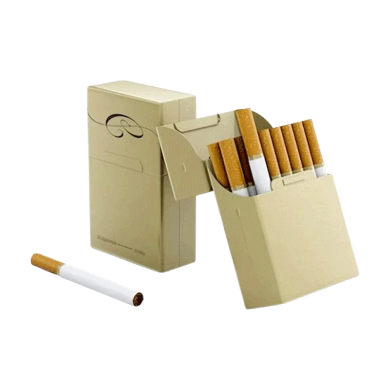Custom cardboard cigarette box with flip top design