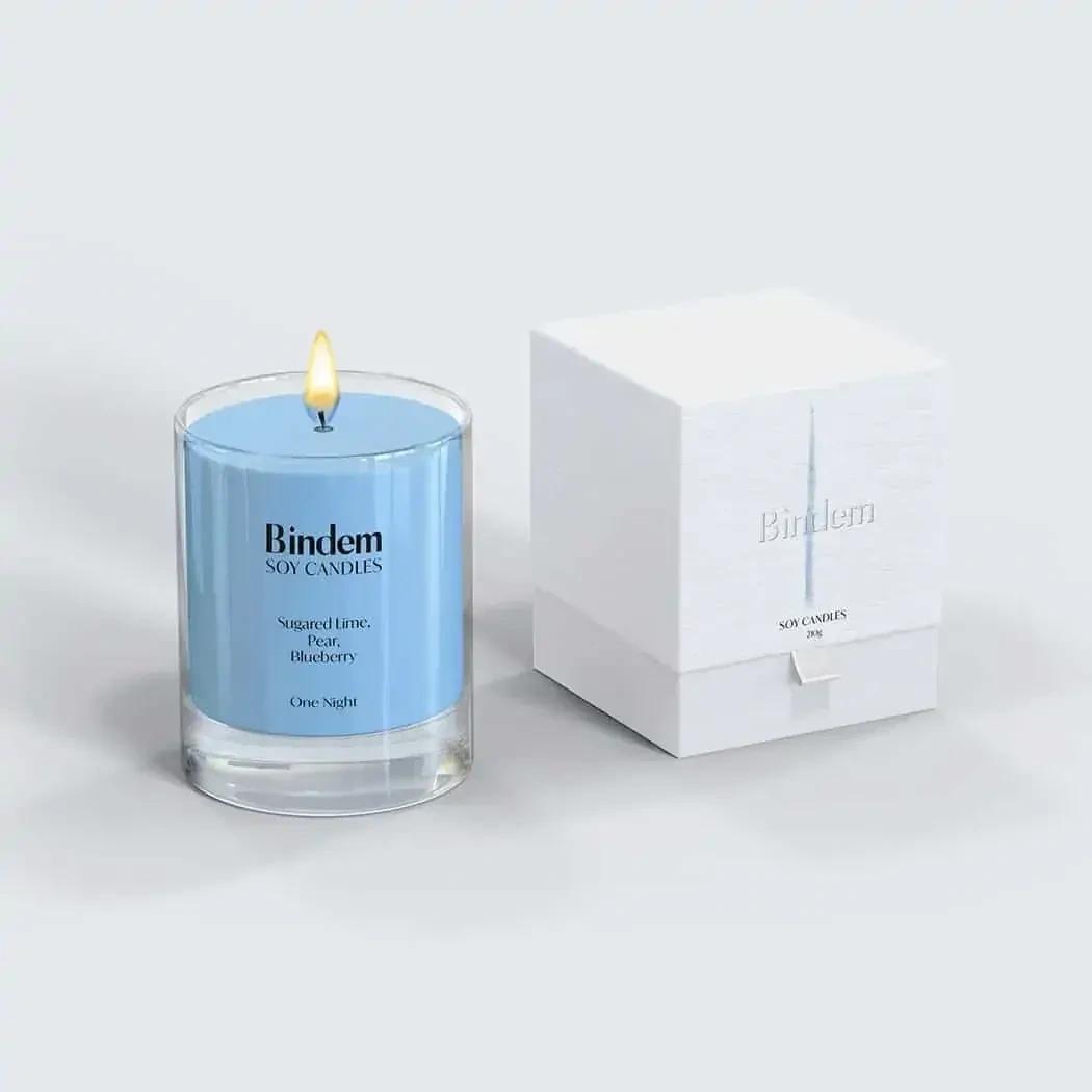 Rigid candle boxes with logo printing to enhance branding and market appeal