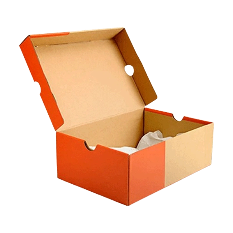 Durable custom shoe box with reinforced corners and glossy texture