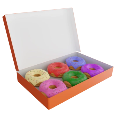 Wholesale donut tray boxes ideal for bakeries and bulk packaging needs